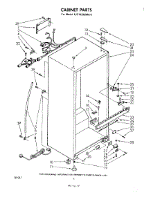 03 - Cabinet parts for Whirlpool Refrigerator EJT142XKWR0 from AppliancePartsPros.com