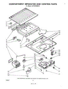 05 - Compartment Separator And Control parts for Whirlpool Refrigerator EJT142XKWR0 from AppliancePartsPros.com