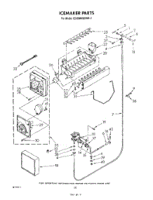 11 - Ice Maker parts for Whirlpool Refrigerator ED26MMXRWR3 from AppliancePartsPros.com
