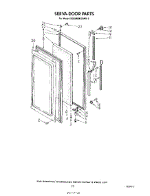 13 - Serva-Door , Not Illustrated parts for Whirlpool Refrigerator ED26MMXRWR3 from AppliancePartsPros.com