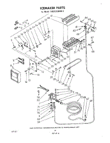 12 - Ice Maker , Parts Not Illustrated parts for Whirlpool Refrigerator EHD253SMWR0 from AppliancePartsPros.com