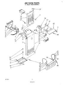 04 - Air Flow parts for Whirlpool Refrigerator EHD253SMWR0 from AppliancePartsPros.com