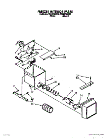 06 - Freezer Interior parts for Whirlpool Refrigerator ED22ZRXXW00 from AppliancePartsPros.com