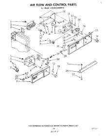 11 - Air Flow And Control parts for Whirlpool Refrigerator EHD253SMWR0 from AppliancePartsPros.com