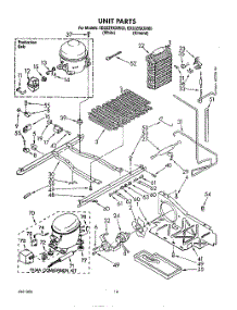 10 - Unit parts for Whirlpool Refrigerator ED22ZRXXW00 from AppliancePartsPros.com