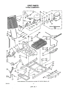 08 - Unit parts for Whirlpool Refrigerator ED26MMXRWR0 from AppliancePartsPros.com