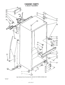 03 - Cabinet parts for Whirlpool Refrigerator ET14AKXMWR2 from AppliancePartsPros.com