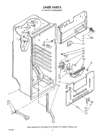 04 - Liner , Lit / Optional parts for Whirlpool Refrigerator ET14AKXMWR2 from AppliancePartsPros.com