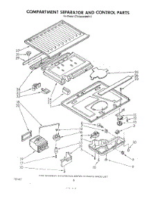05 - Compartment Separator And Control parts for Whirlpool Refrigerator ET14AKXMWR2 from AppliancePartsPros.com