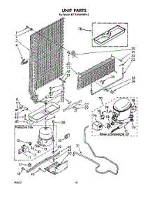 06 - Unit parts for Whirlpool Refrigerator ET14AKXMWR2 from AppliancePartsPros.com