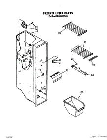 05 - Freezer Liner parts for Whirlpool Refrigerator ED22RKXXW00 from AppliancePartsPros.com