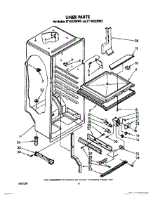 04 - Liner, Lit / Optional parts for Whirlpool Refrigerator ET14CCLWW01 from AppliancePartsPros.com