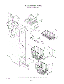 05 - Freezer Liner parts for Whirlpool Refrigerator ED25DQXVP00 from AppliancePartsPros.com