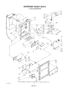 09 - Dispenser Front parts for Whirlpool Refrigerator ED25DQXVP00 from AppliancePartsPros.com