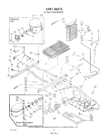10 - Unit parts for Whirlpool Refrigerator ED25DQXVP00 from AppliancePartsPros.com