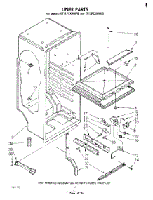 04 - Liner parts for Whirlpool Refrigerator ET12PCXMWR0 from AppliancePartsPros.com