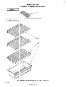 06 - Shelf parts for Whirlpool Refrigerator ET12PCXMWR0 from AppliancePartsPros.com