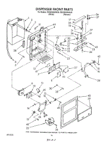 09 - Dispenser Front parts for Whirlpool Refrigerator ED25DQXWW00 from AppliancePartsPros.com