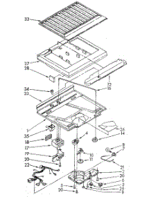 Compartment Separator parts for Whirlpool Refrigerator ET14JKXSN04 from AppliancePartsPros.com