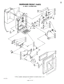 05 - Dispenser Front parts for Whirlpool Refrigerator ED26MMXLWR0 from AppliancePartsPros.com