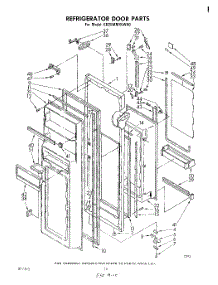 06 - Refrigerator Door parts for Whirlpool Refrigerator ED26MMXLWR0 from AppliancePartsPros.com