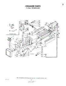 12 - Icemaker parts for Whirlpool Refrigerator ED26MMXLWR0 from AppliancePartsPros.com