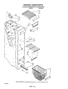 05 - Freezer Liner parts for Whirlpool Refrigerator ED25GWXWW10 from AppliancePartsPros.com