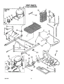 08 - Unit parts for Whirlpool Refrigerator ED22RKXXW00 from AppliancePartsPros.com
