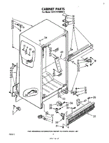 03 - Cabinet parts for Whirlpool Refrigerator EHT171TKWR3 from AppliancePartsPros.com