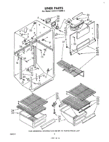04 - Liner parts for Whirlpool Refrigerator EHT171TKWR3 from AppliancePartsPros.com