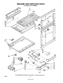 05 - Breaker And Partition parts for Whirlpool Refrigerator EHT171TKWR3 from AppliancePartsPros.com