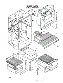 03 - Liner parts for Whirlpool Refrigerator EHT201ZKWR1 from AppliancePartsPros.com
