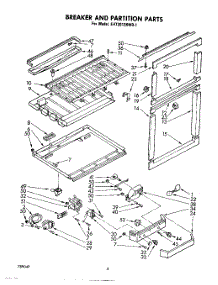 04 - Breaker And Partition , Lit / Optional parts for Whirlpool Refrigerator EHT201ZKWR1 from AppliancePartsPros.com