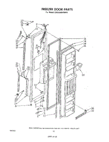 07 - Freezer Door parts for Whirlpool Refrigerator ED25EMXPWR1 from AppliancePartsPros.com