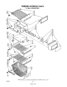 09 - Freezer Interior parts for Whirlpool Refrigerator ED25EMXPWR1 from AppliancePartsPros.com