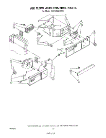 12 - Air Flow And Control parts for Whirlpool Refrigerator ED25EMXPWR1 from AppliancePartsPros.com