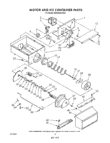 06 - Motor And Ice Container parts for Whirlpool Refrigerator ED25DQXVS00 from AppliancePartsPros.com