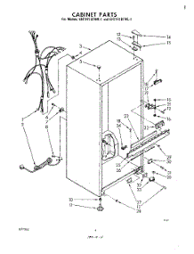 03 - Cabinet parts for Whirlpool Refrigerator EHT141DTWR1 from AppliancePartsPros.com