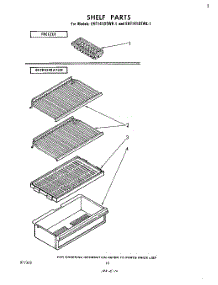 06 - Shelf parts for Whirlpool Refrigerator EHT141DTWR1 from AppliancePartsPros.com