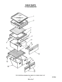 04 - Shelf parts for Whirlpool Refrigerator ED25DQXVW00 from AppliancePartsPros.com