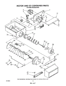 06 - Motor And Ice Container parts for Whirlpool Refrigerator ED25DQXVW00 from AppliancePartsPros.com