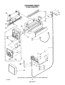 13 - Icemaker, Lit / Optional parts for Whirlpool Refrigerator ED25DQXVW00 from AppliancePartsPros.com