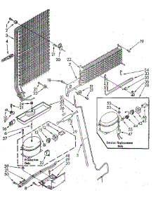 Unit parts for Whirlpool Refrigerator ET14JKXSN04 from AppliancePartsPros.com