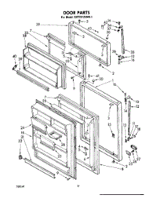 06 - Door parts for Whirlpool Refrigerator EHT201ZKWR1 from AppliancePartsPros.com