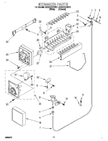 12 - Icemaker, Lit / Optional parts for Whirlpool Refrigerator ED22ZRXDW01 from AppliancePartsPros.com