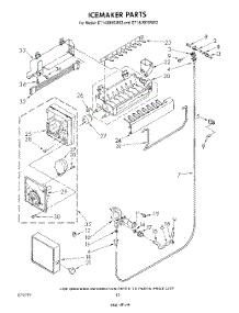 09 - Icemaker , Lit / Optional parts for Whirlpool Refrigerator ET14JMYSG03 from AppliancePartsPros.com