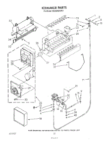 13 - Ice Maker , Not Illustrated parts for Whirlpool Refrigerator ED25DQXVP01 from AppliancePartsPros.com