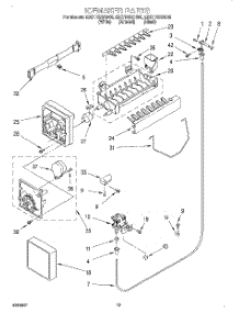 12 - Ice Maker, Lit / Optional parts for Whirlpool Refrigerator ED27DSXDN06 from AppliancePartsPros.com