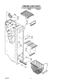 05 - Freezer Liner parts for Whirlpool Refrigerator ED25GWXZW01 from AppliancePartsPros.com