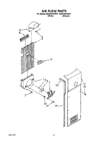 11 - Air Flow parts for Whirlpool Refrigerator ED25GWXZW01 from AppliancePartsPros.com